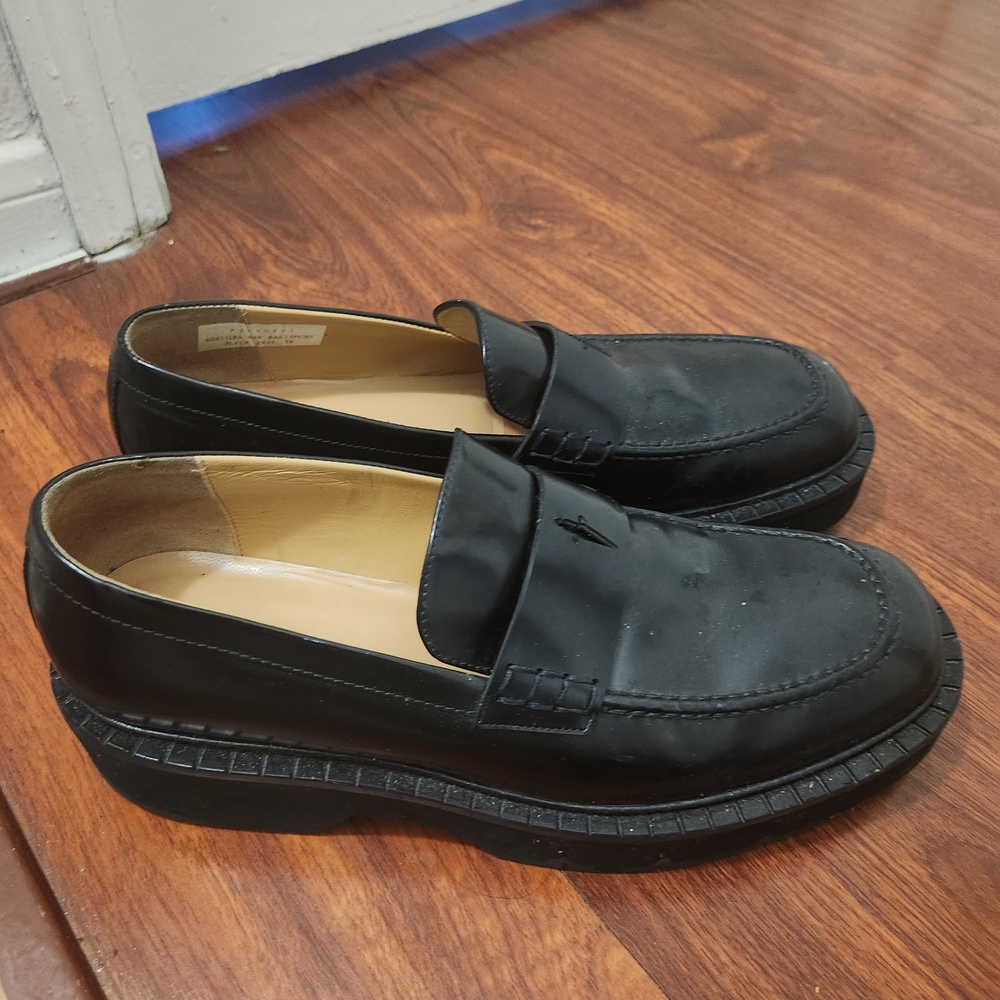Cesare Paciotti Black Loafers Classic Slip-Ons